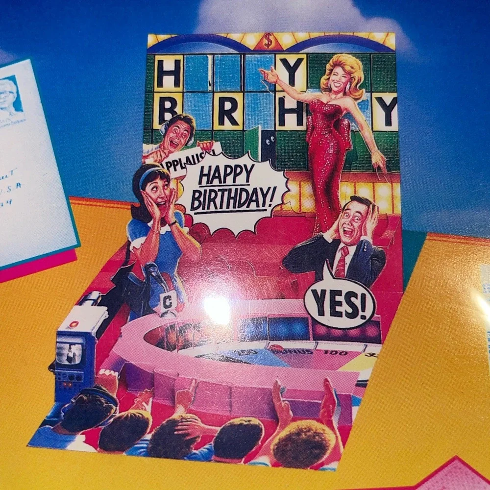🎰New Pop Shots Game Show Birthday Card